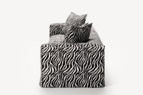 NOMAD - 4 Seat - Chenille Jacquard Zebra Black White