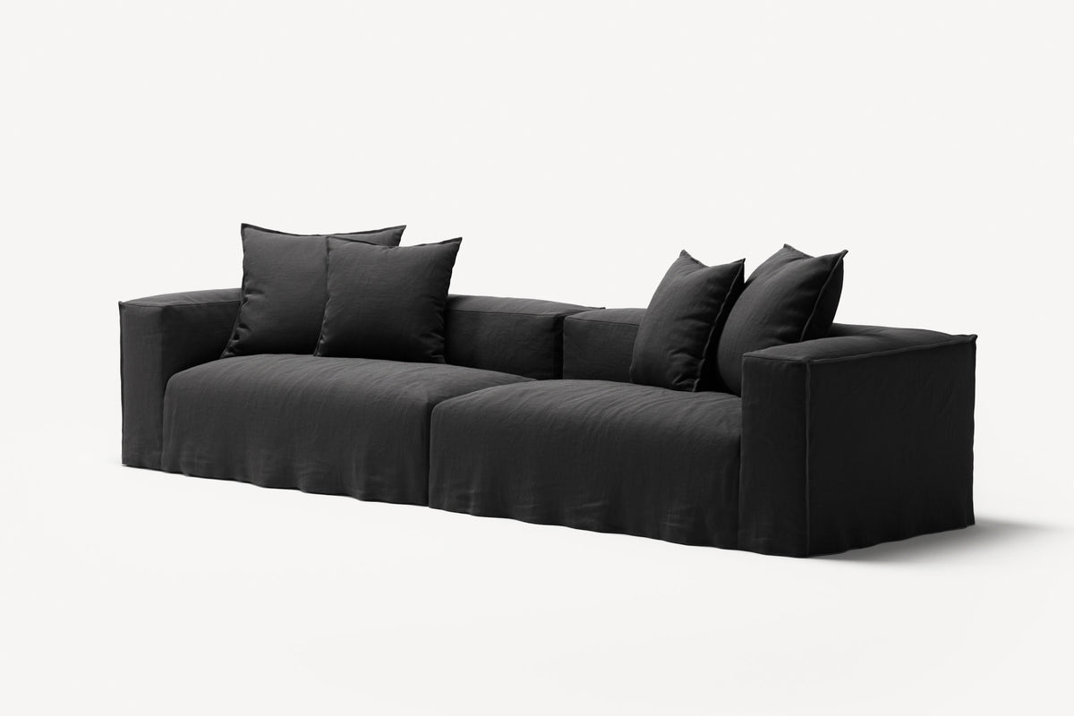 NOMAD - 4 Seat - Pure Linen Dark Charcoal