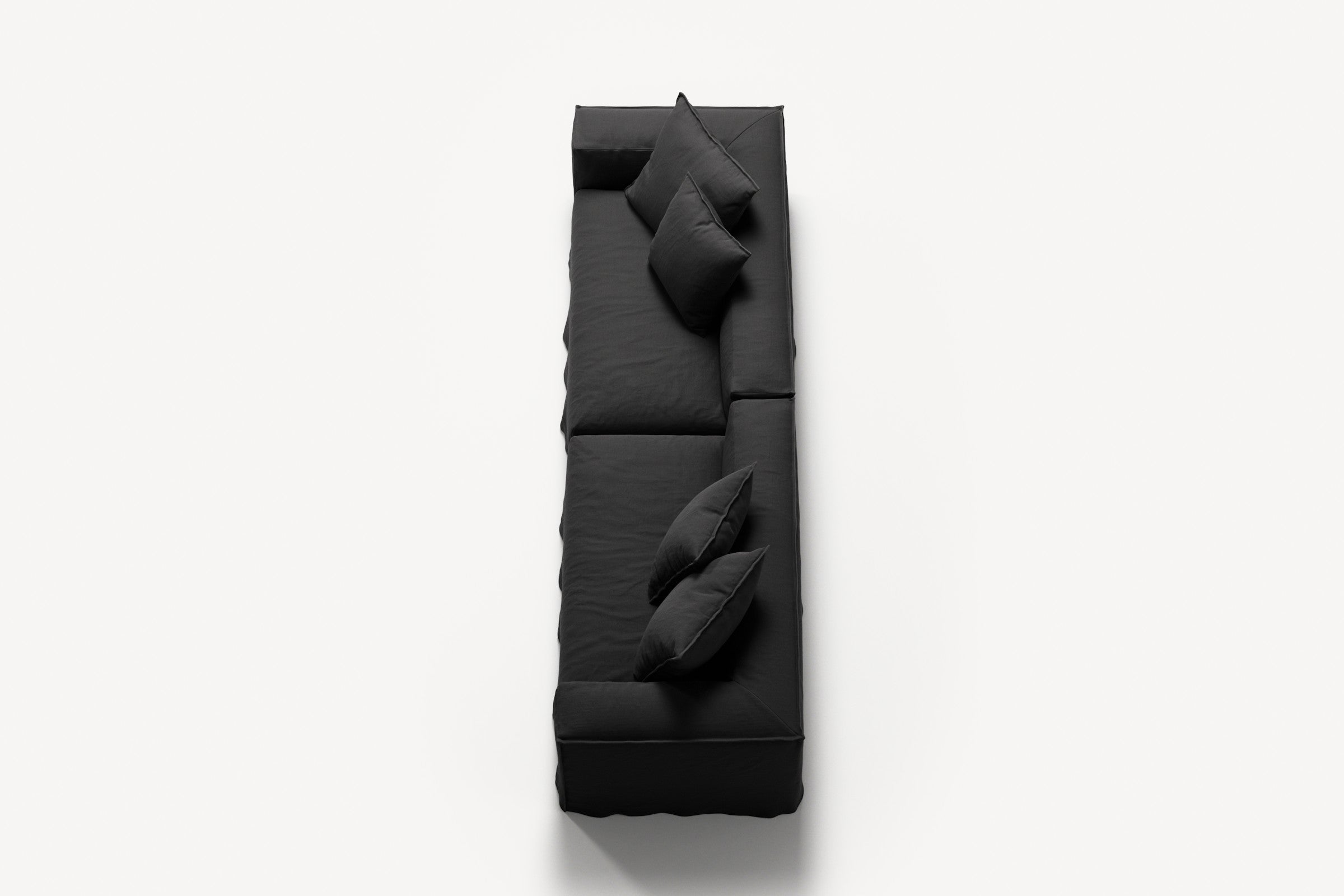 NOMAD - 4 Seat - Pure Linen Dark Charcoal