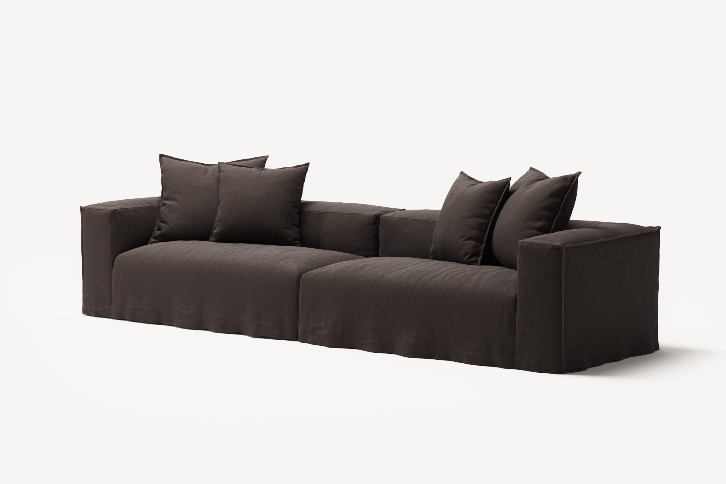NOMAD - 4 Seat - Pure Linen Truffle Brown