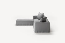 NOMAD - 4 Seater with Pouf - Brushed Cotton Light Gray