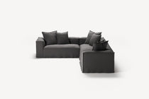 NOMAD - 5 Seat Corner - Left - Brushed Cotton Dark Gray