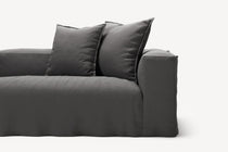 NOMAD - 5 Seat Corner - Left - Brushed Cotton Dark Gray