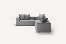 NOMAD - 5 Seat Corner - Left - Brushed Cotton Light Gray