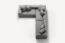 NOMAD - 5 Seat Corner - Left - Brushed Cotton Light Gray