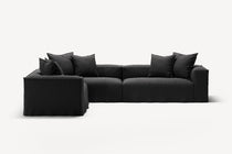 NOMAD - 5 Seat Corner - Left - Pure Linen Dark Charcoal