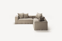 NOMAD - 5 Seat Corner - Left - Pure Linen Sandy Beige