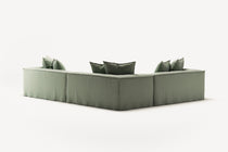 NOMAD - 5 Seat Corner - Left - Pure Linen Vivid Green