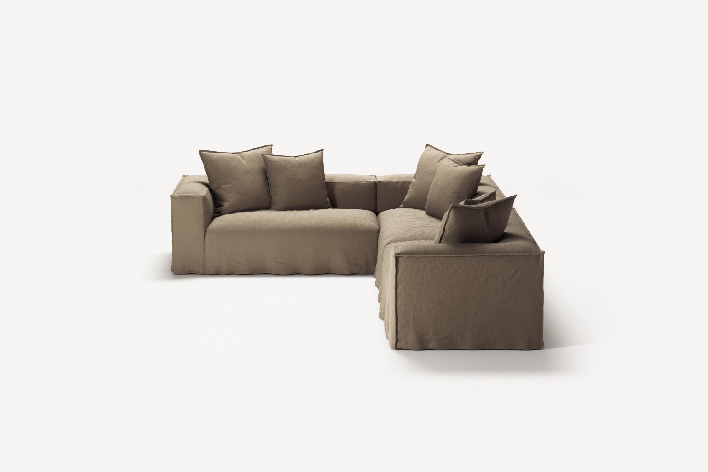 NOMAD - 5 Seat Corner - Left - Pure Linen Natural