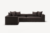 NOMAD - 5 Seat Corner - Left - Pure Linen Truffle Brown