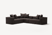 NOMAD - 5 Seat Corner - Left - Pure Linen Truffle Brown