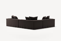 NOMAD - 5 Seat Corner - Left - Pure Linen Truffle Brown