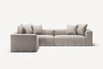 NOMAD - 5 Seat Corner - Left - Textured Blend Beige