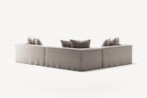 NOMAD - 5 Seat Corner - Left - Textured Blend Beige