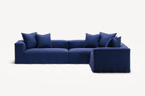 NOMAD - 5 Seat Corner - Right - Brushed Cotton Dark Blue