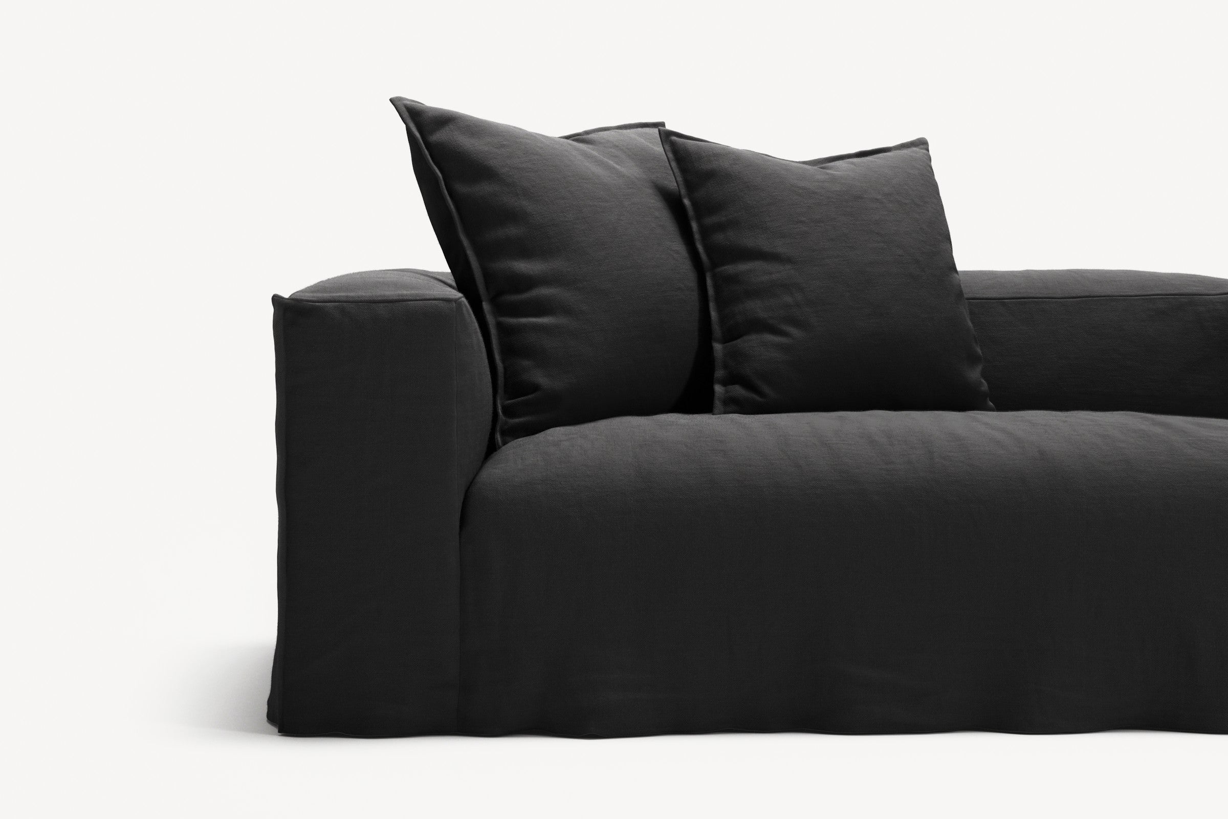 NOMAD - 5 Seat Corner - Right - Pure Linen Dark Charcoal