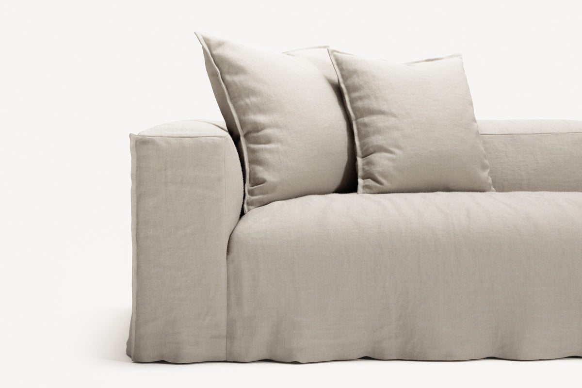 NOMAD - 5 Seat Corner - Right - Pure Linen Off-White