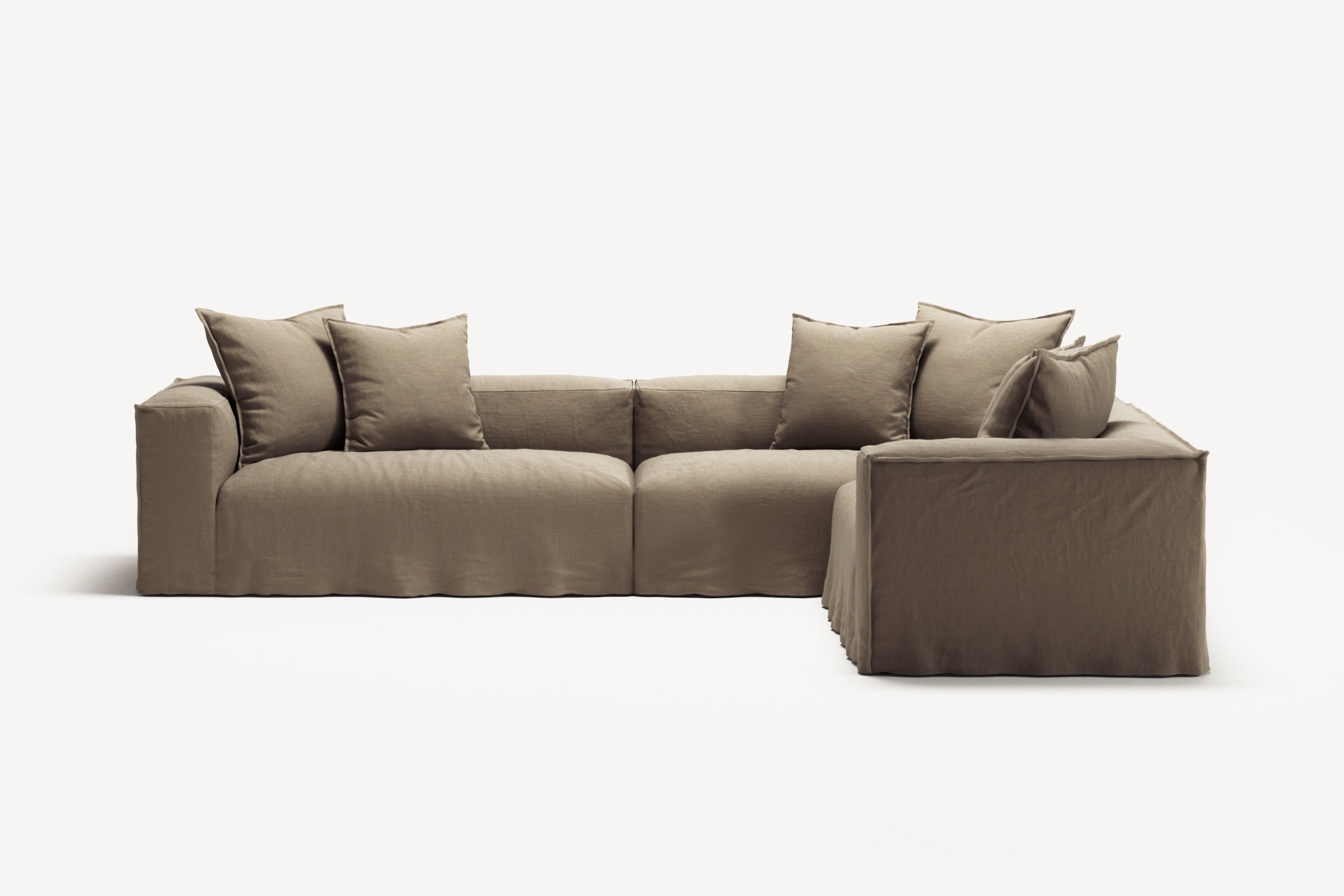 NOMAD - 5 Seat Corner - Right - Pure Linen Natural
