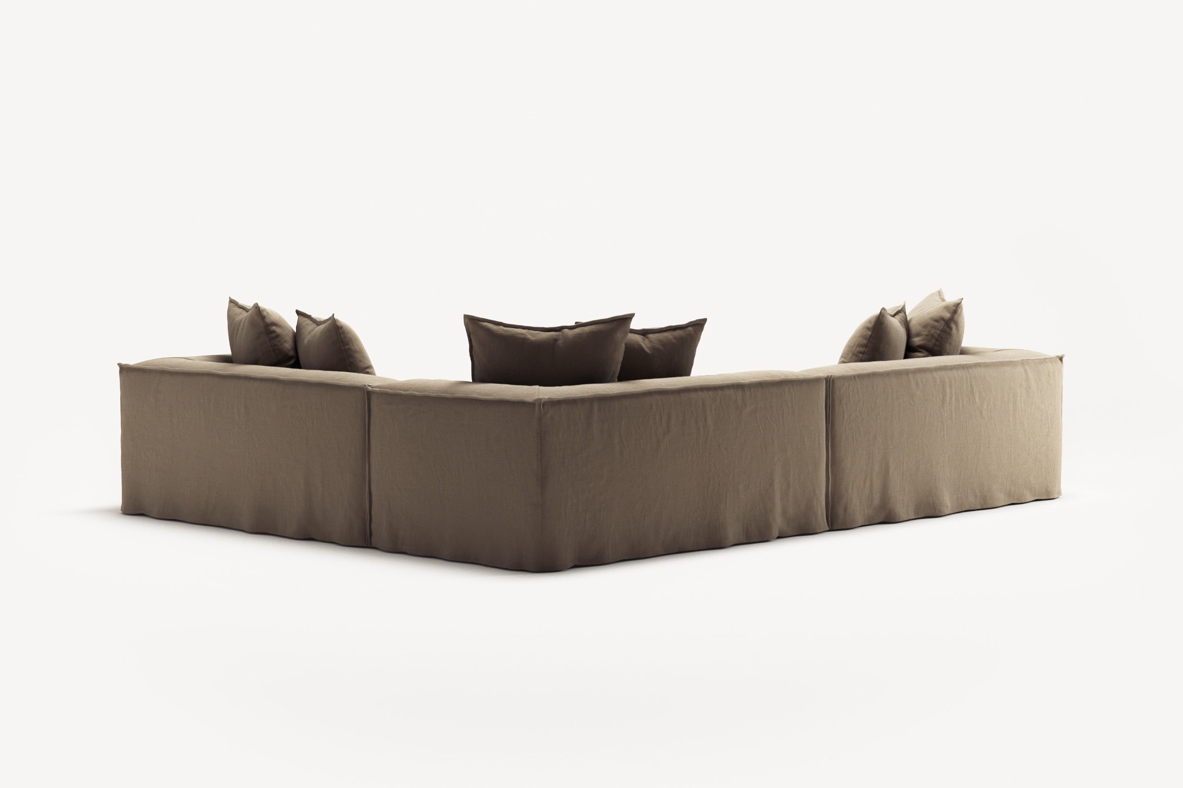 NOMAD - 5 Seat Corner - Right - Pure Linen Natural