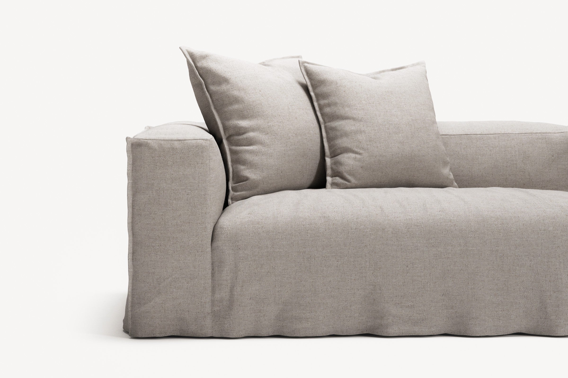 NOMAD - 5 Seat Corner - Right - Textured Blend Beige