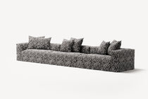 NOMAD - 5 Seat - Chenille Jacquard Zebra Black White