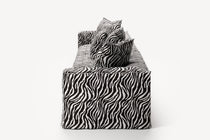 NOMAD - 5 Seat - Chenille Jacquard Zebra Black White