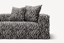 NOMAD - 5 Seat - Chenille Jacquard Zebra Black White