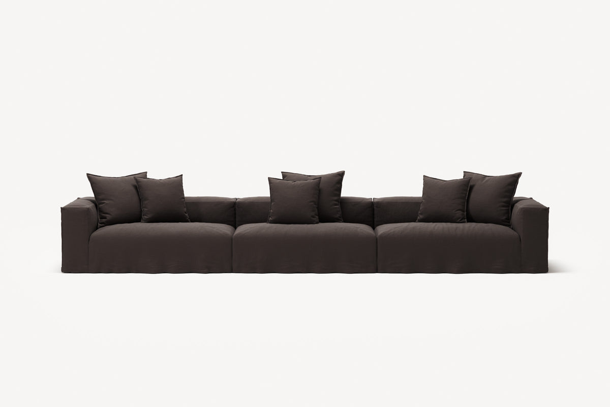 NOMAD - 5 Seat - Pure Linen Truffle Brown