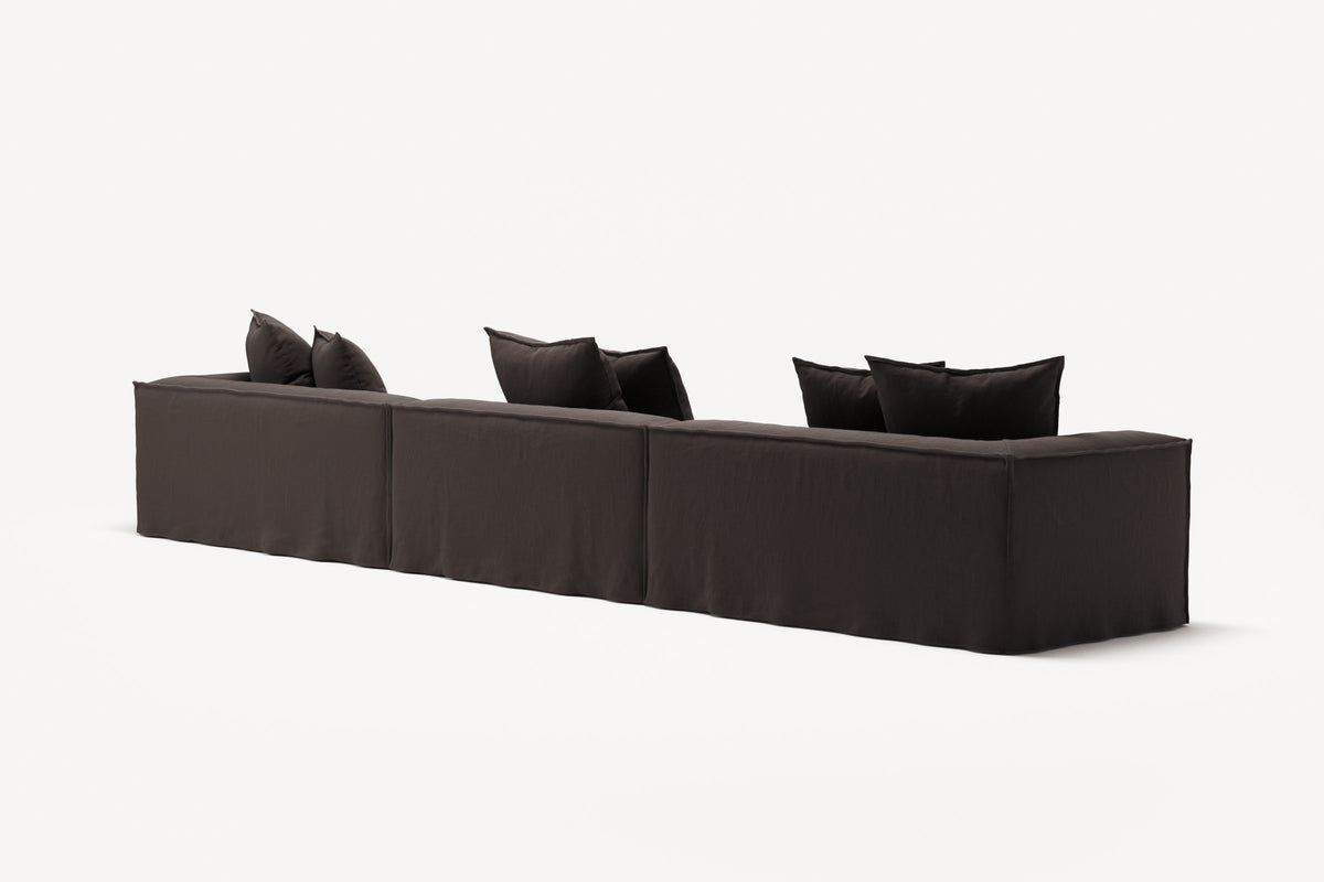 NOMAD - 5 Seat - Pure Linen Truffle Brown