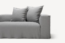 NOMAD - 5 Seat corner with open end - Left - Brushed Cotton Light Gray