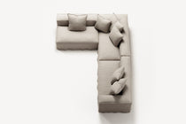 NOMAD - 5 Seat corner with open end - Left - Pure Linen Off-White