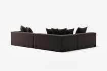 NOMAD - 5 Seat corner with open end - Left - Pure Linen Truffle Brown