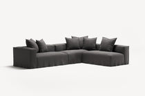 NOMAD - 5 Seat corner with open end - Right - Brushed Cotton Dark Gray