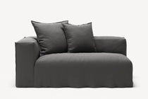 NOMAD - 2 Seat - Left - Brushed Cotton Dark Gray
