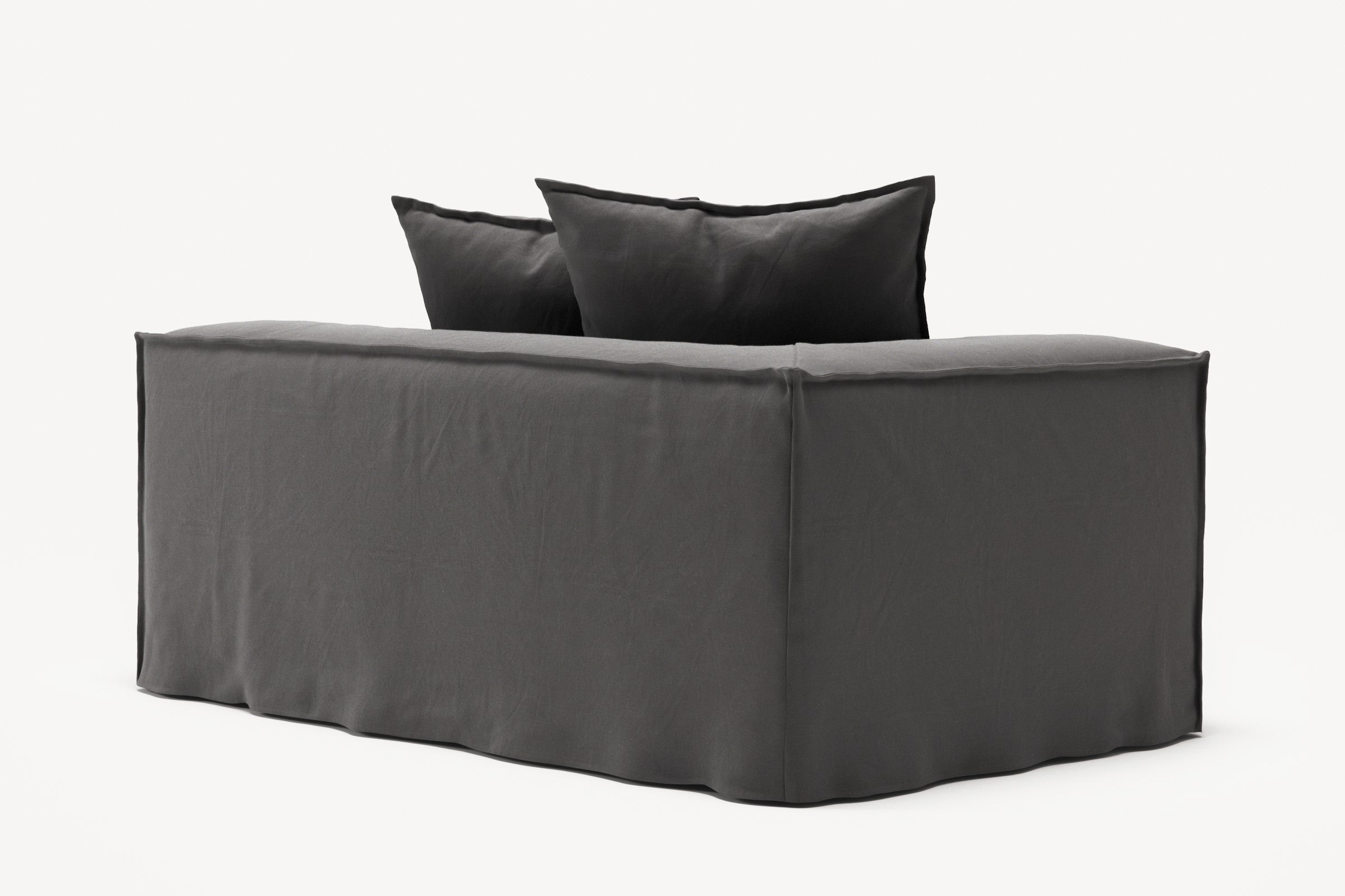 NOMAD - 2 Seat - Left - Brushed Cotton Dark Gray