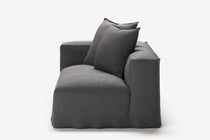 NOMAD - 2 Seat - Left - Brushed Cotton Dark Gray