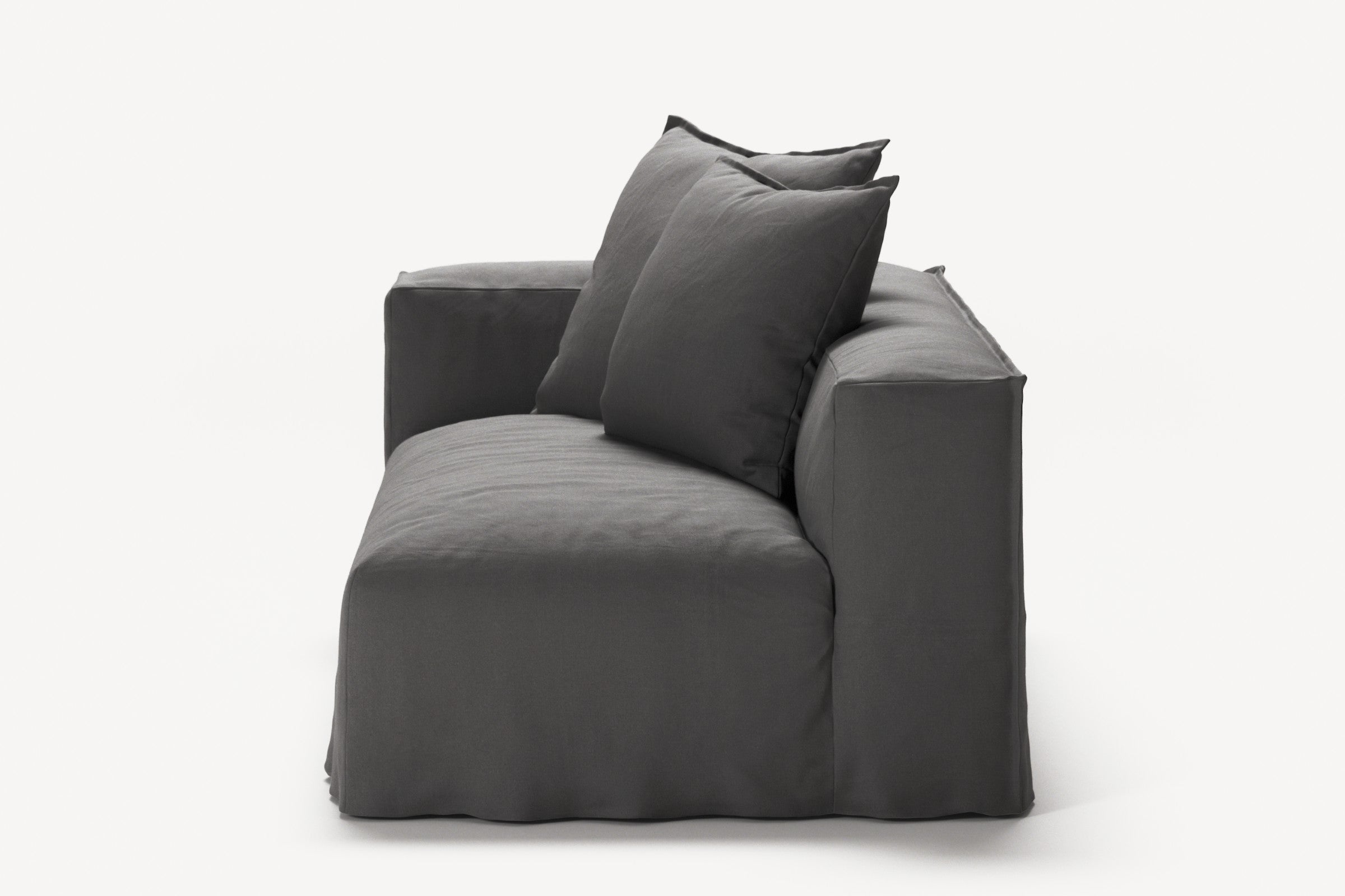 NOMAD - 2 Seat - Left - Brushed Cotton Dark Gray