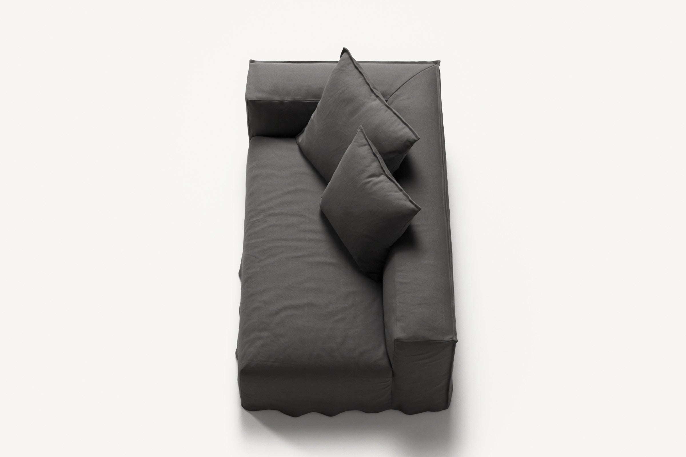NOMAD - 2 Seat - Left - Brushed Cotton Dark Gray