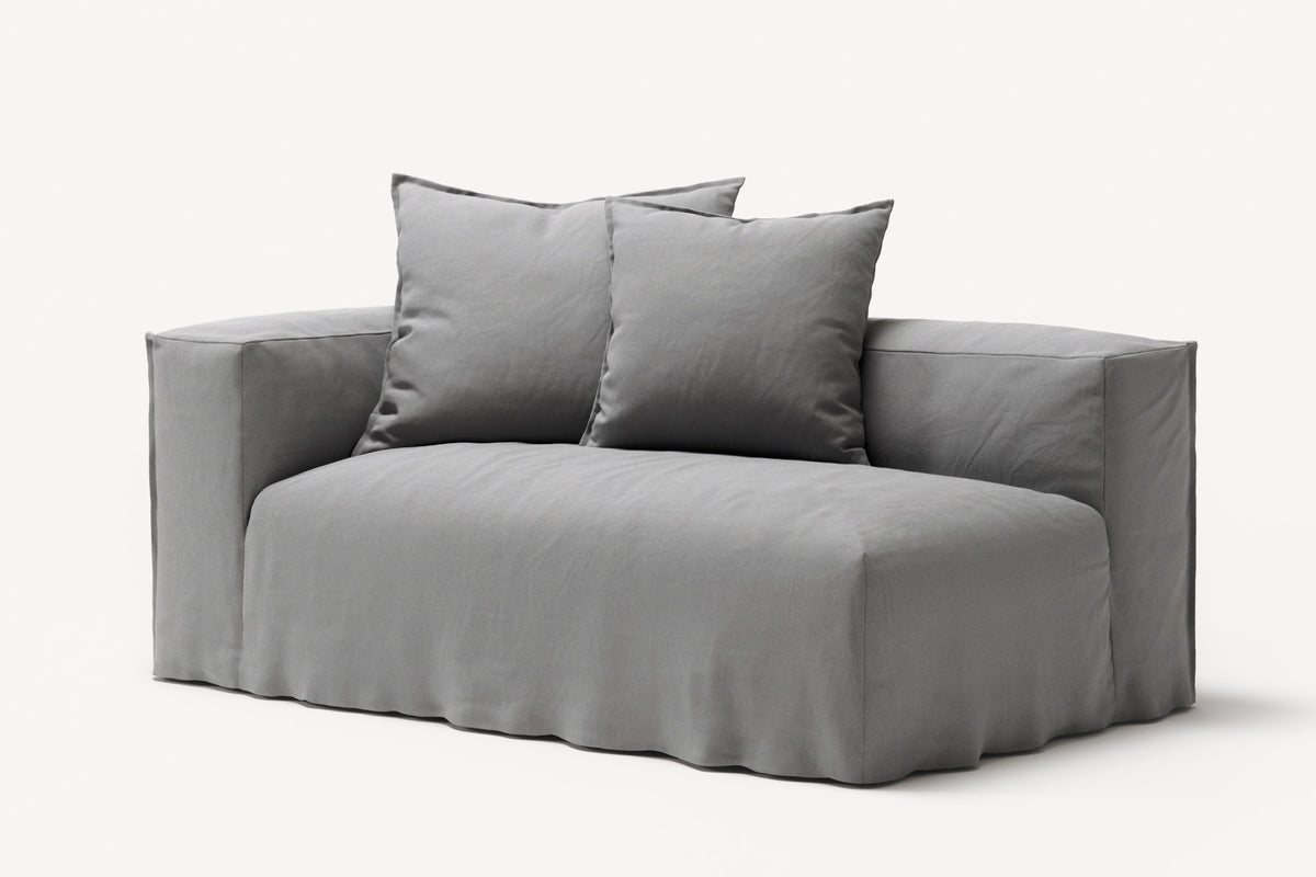 NOMAD - 2 Seat - Left - Brushed Cotton Light Gray