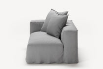 NOMAD - 2 Seat - Left - Brushed Cotton Light Gray