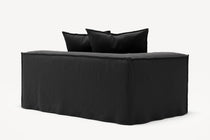 NOMAD - 2 Seat - Left - Pure Linen Dark Charcoal
