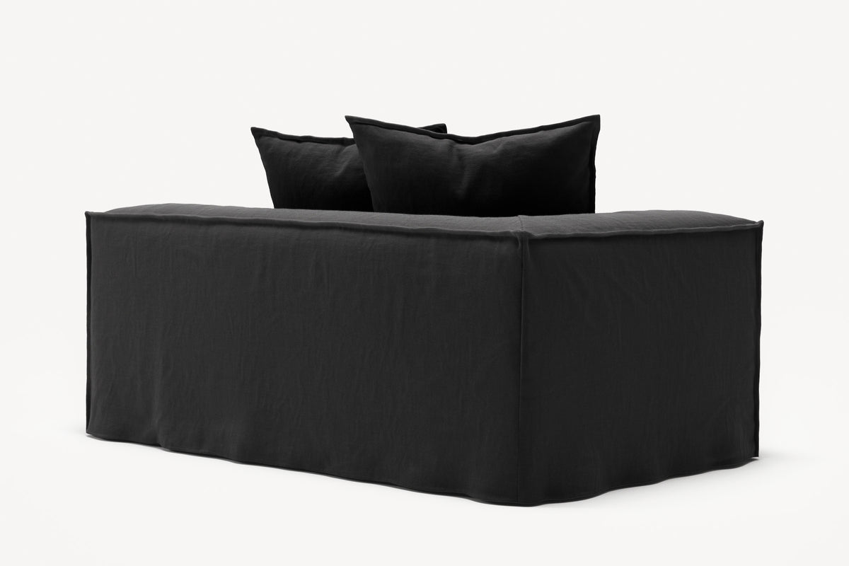 NOMAD - 2 Seat - Left - Pure Linen Dark Charcoal