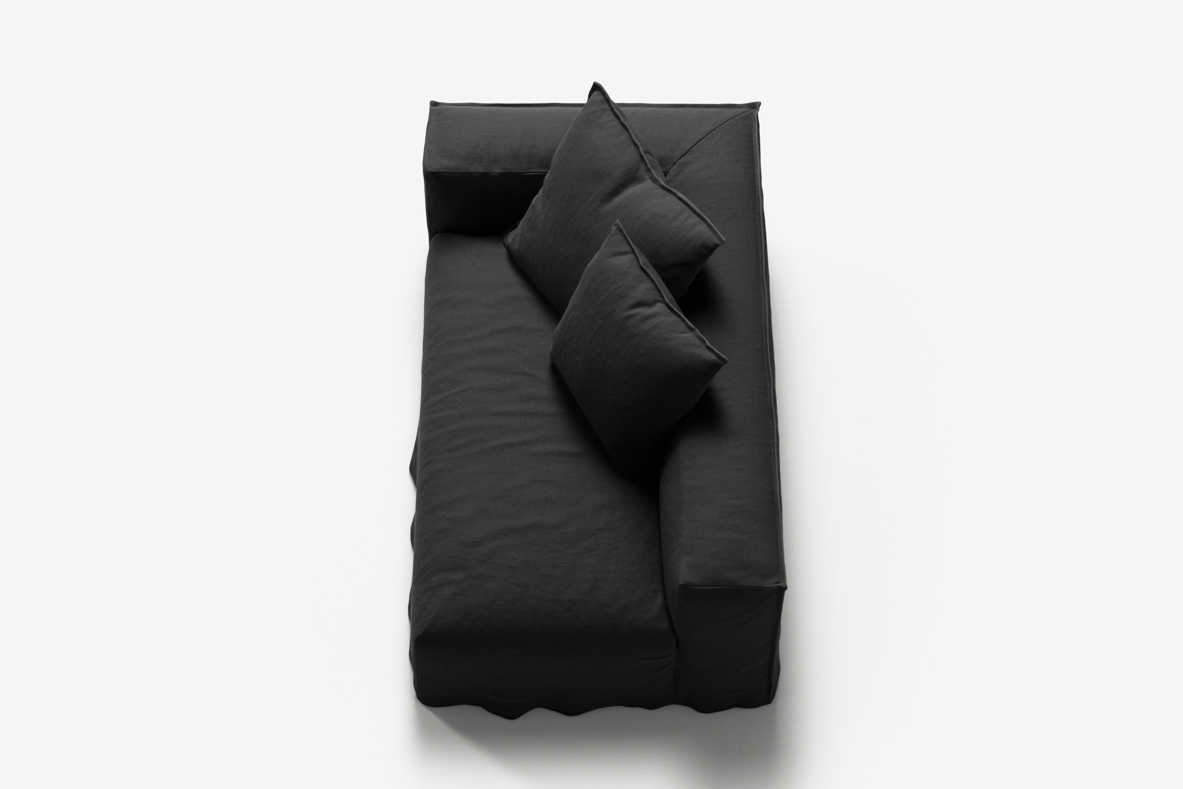 NOMAD - 2 Seat - Left - Pure Linen Dark Charcoal