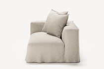 NOMAD - 2 Seat - Left - Pure Linen Off-White