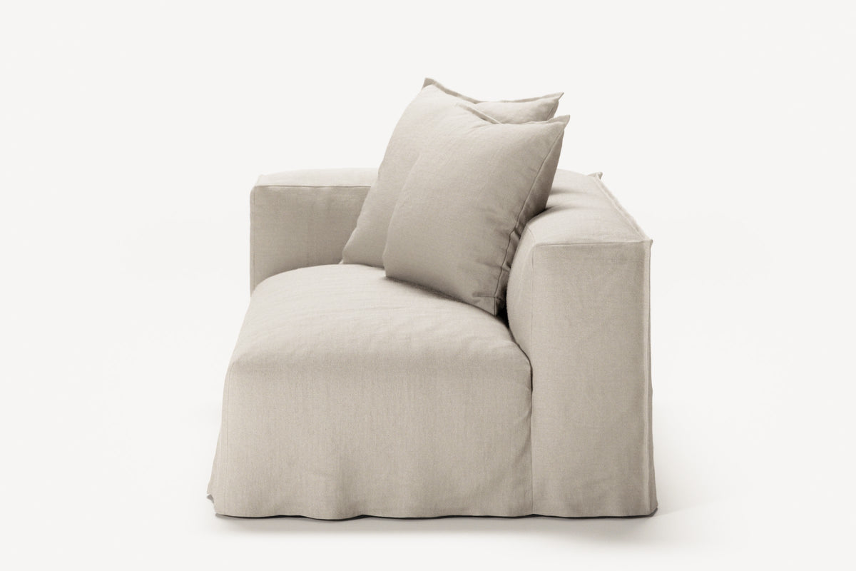 NOMAD - 2 Seat - Left - Pure Linen Off-White