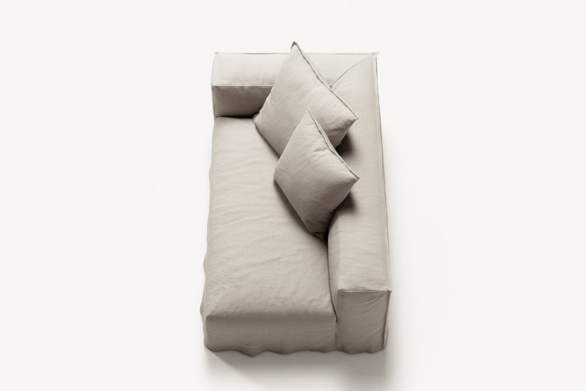 NOMAD - 2 Seat - Left - Pure Linen Off-White