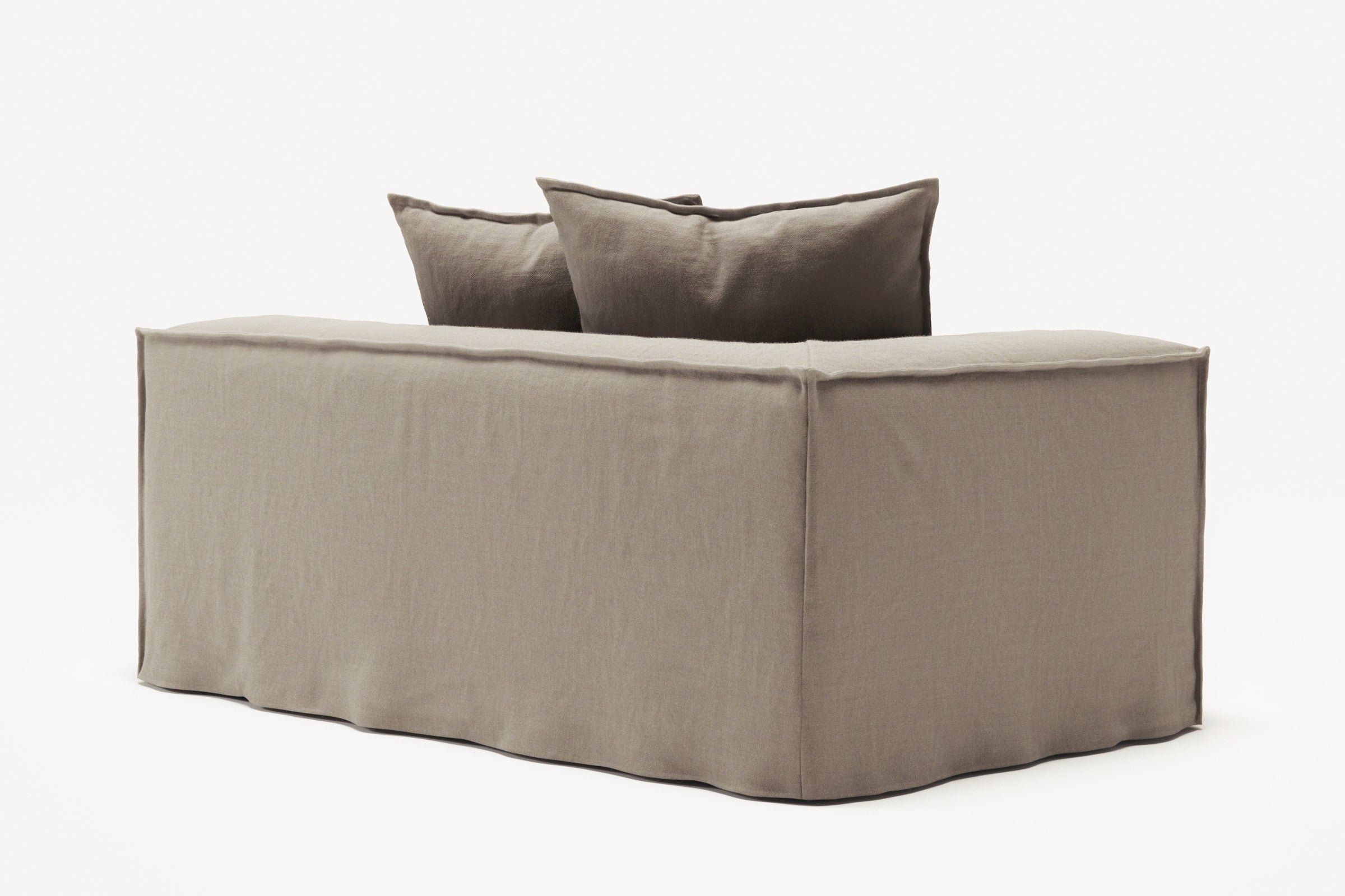 NOMAD - 2 Seat - Left - Pure Linen Pale Gray
