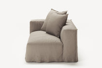 NOMAD - 2 Seat - Left - Pure Linen Pale Gray