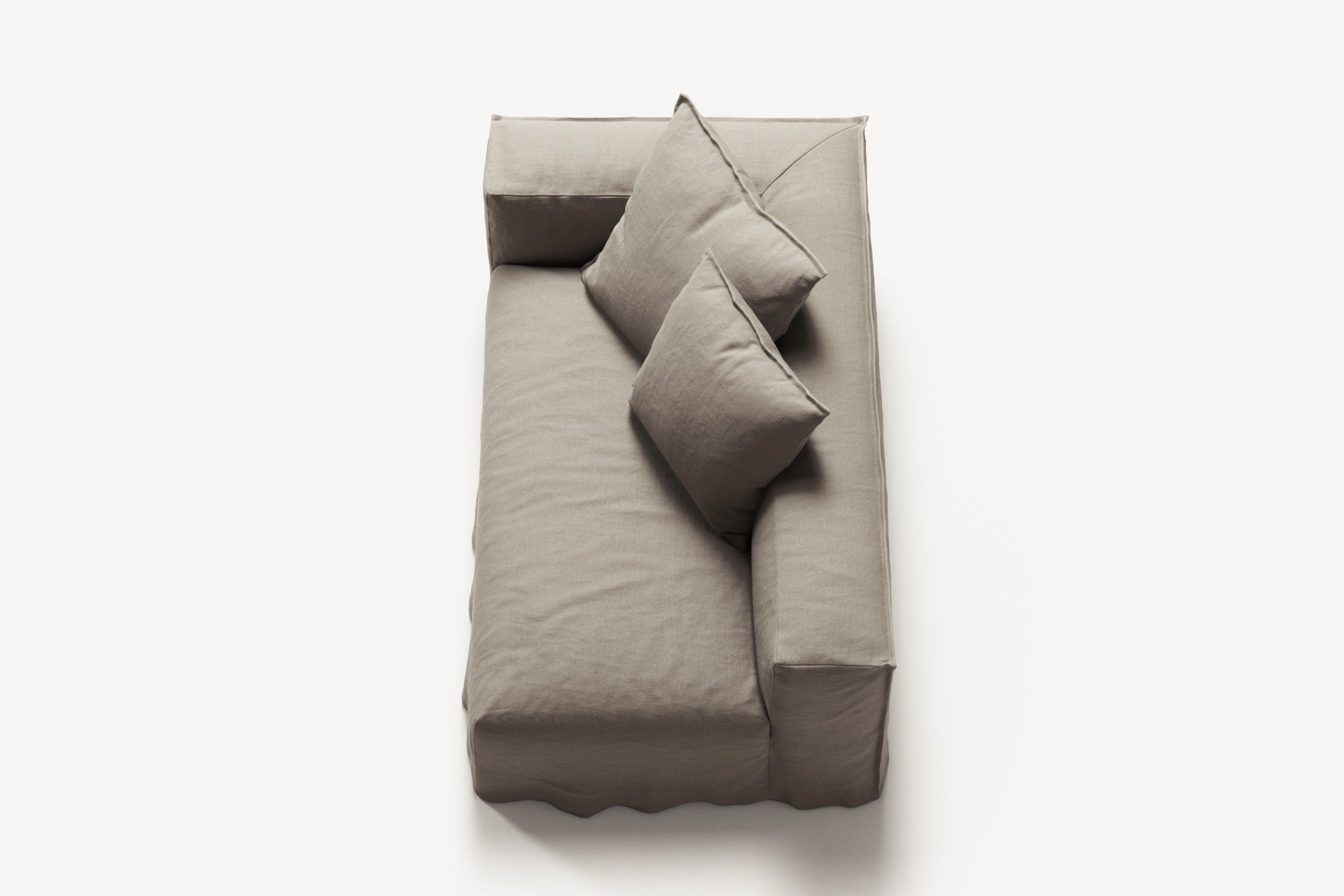 NOMAD - 2 Seat - Left - Pure Linen Pale Gray
