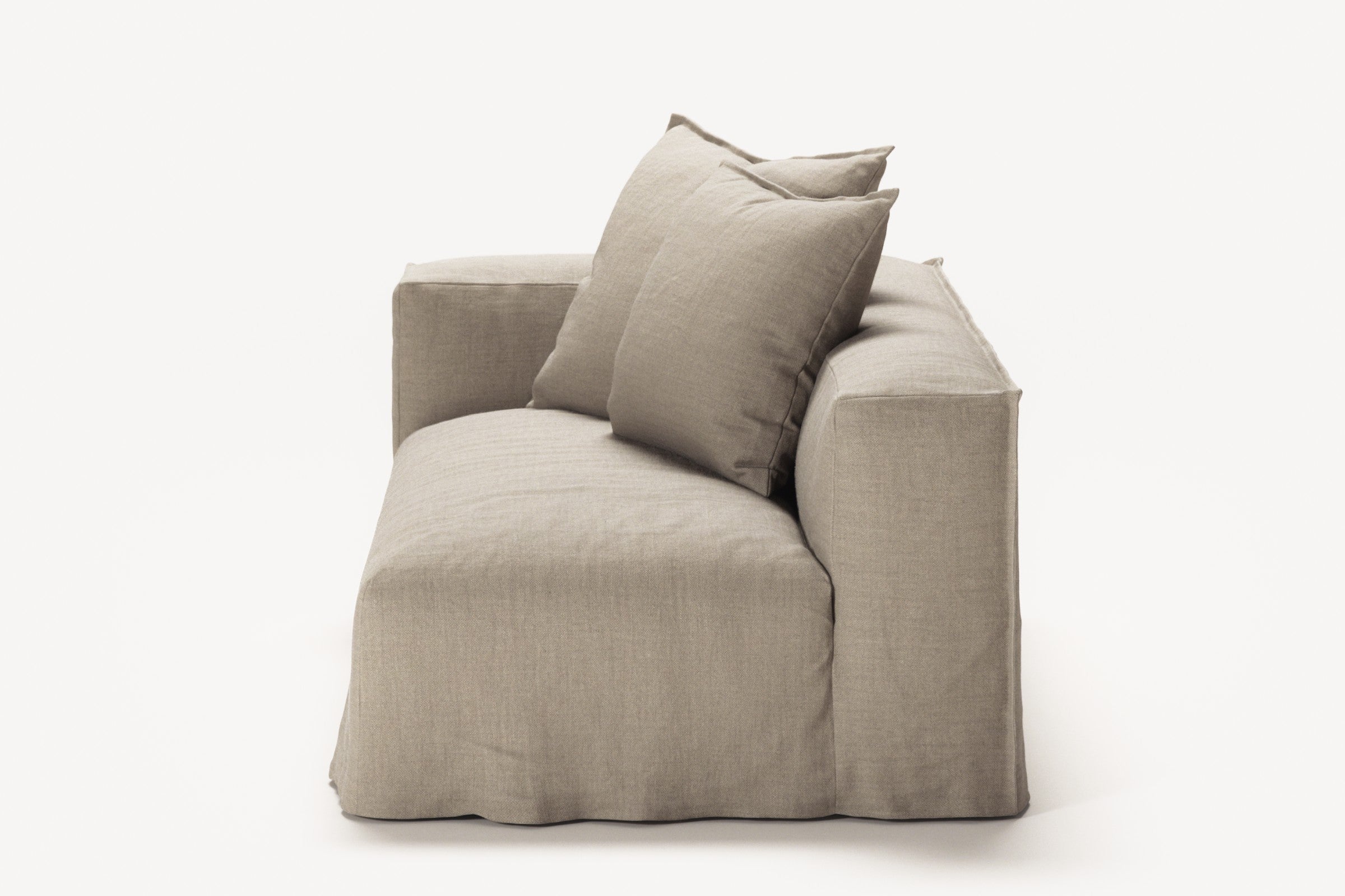 NOMAD - 2 Seat - Left - Pure Linen Sandy Beige